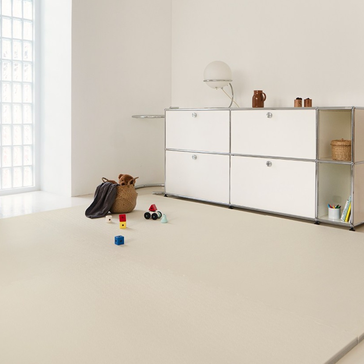 에코폼 층간소음방지 아기 유아 시공 놀이방 오리지널 맘편한매트, PU_심플 밀크, 1세트 35,900원