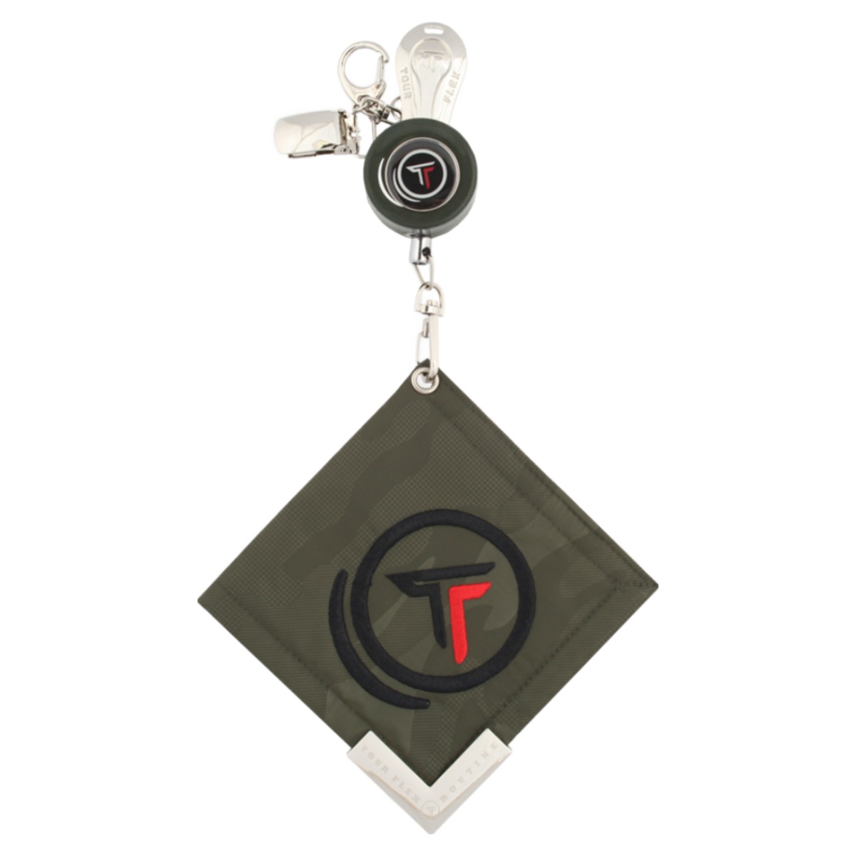 투어플렉스 골프 멀티홀더 디봇툴 볼클리너 볼마커 퍼터키퍼 장갑홀더 선물용품 세트, 카키, 1개 29,700원