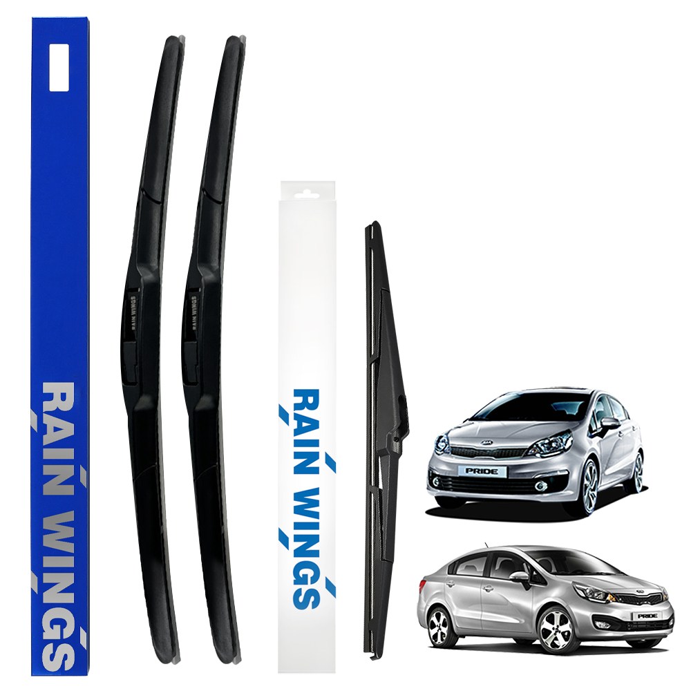 기아 올뉴 더뉴 프라이드 순정(호환)형 하이브리드 와이퍼 11년~17년 전면 후면 후방 리어 세트 1.4 1.6 MPI GDI 세단 해치백 스마트 디럭스 트렌디 럭셔리 프레스티지, 기아 올뉴/ 더뉴 프라이드 11년~17년 25,400원