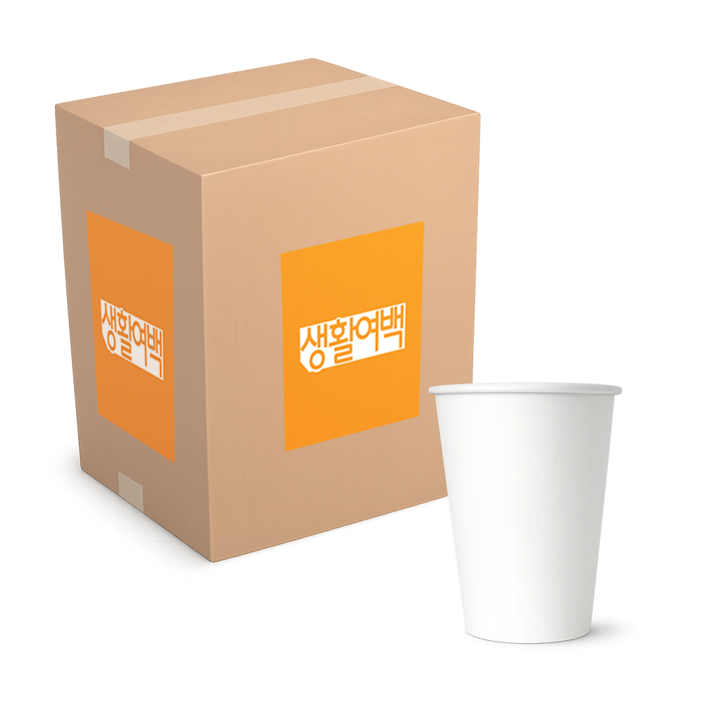 생활여백 고평량 무인쇄 종이컵 260ml, 1개, 1000개 49,900원