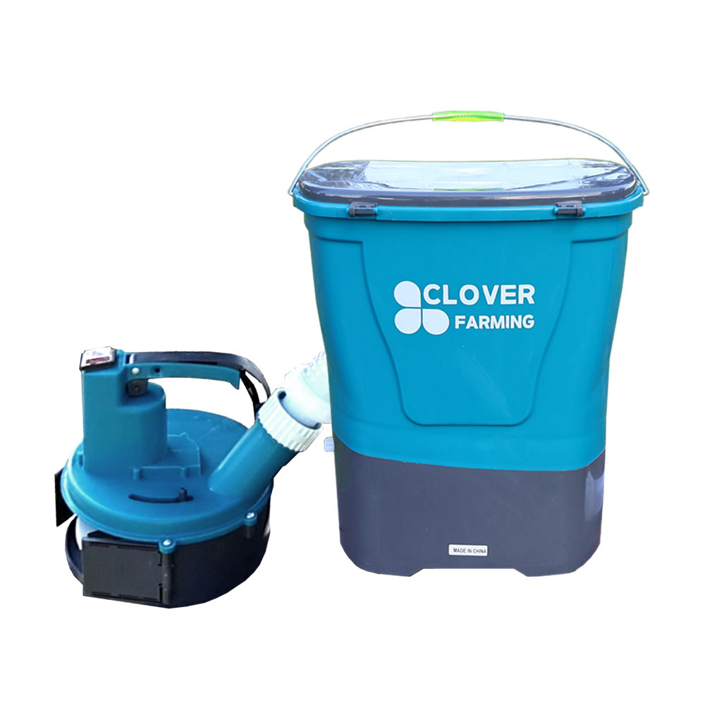 클로버 염화칼슘살포기 20L 12V 배부식 전동 입제 분재 제설제 비료 살포기, 1개 138,000원