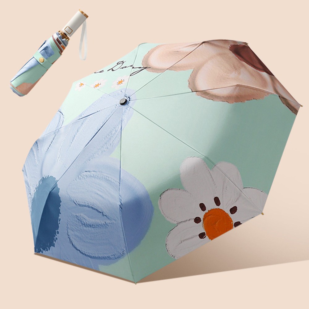 포유렐라 자동 플라워 프린트 3단 자동우산 휴대용 암막 초경량 우양산 양우산 13,500원