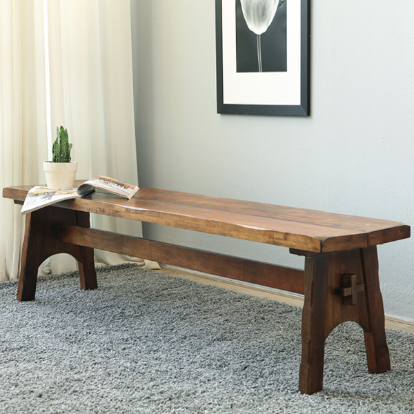 베스트리빙 단단한 고무나무 쉐라톤 우드슬랩 2인용 3인용 원목 벤치의자/1200벤치/1600벤치 2size 179,000원