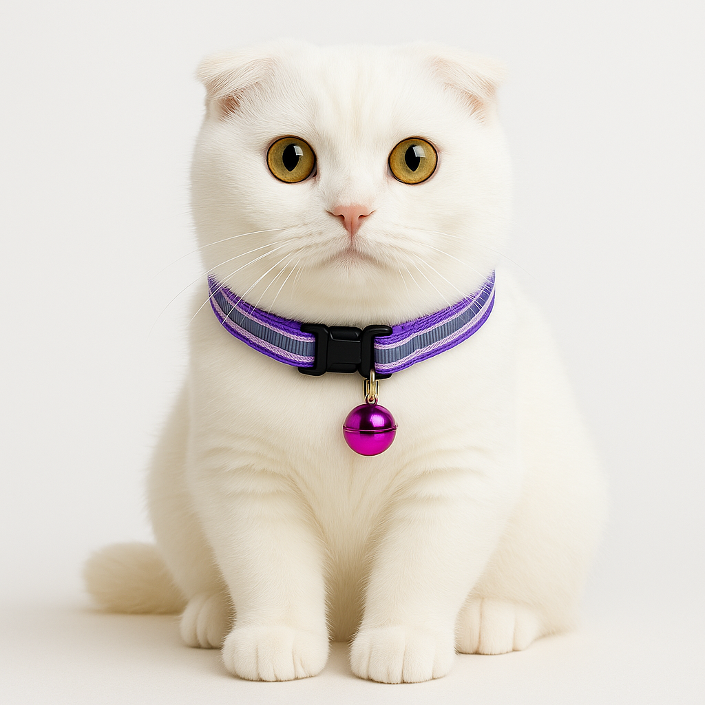 엘뉴본 고양이 방울 목걸이 야광, 1개, 로얄 바이올렛 보라 8,700원