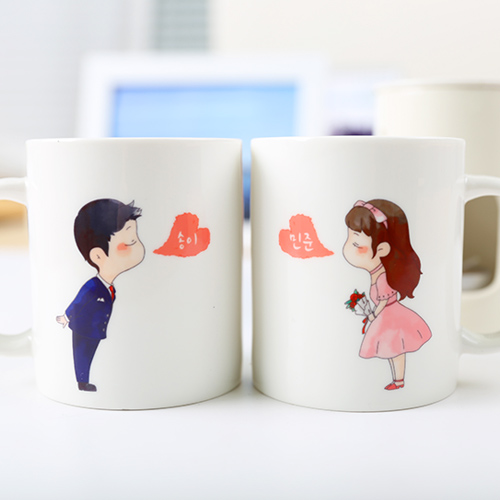 핸드팩토리 [주문제작] 파티커플 머그컵 (2개 1세트), 화이트, 2개 19,800원