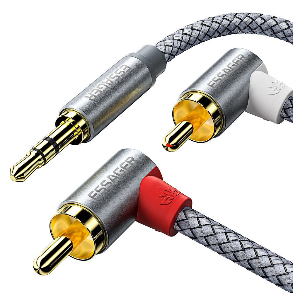 Essager 3.5mm AUX to 2RCA 스테레오 오디오 케이블 9,900원