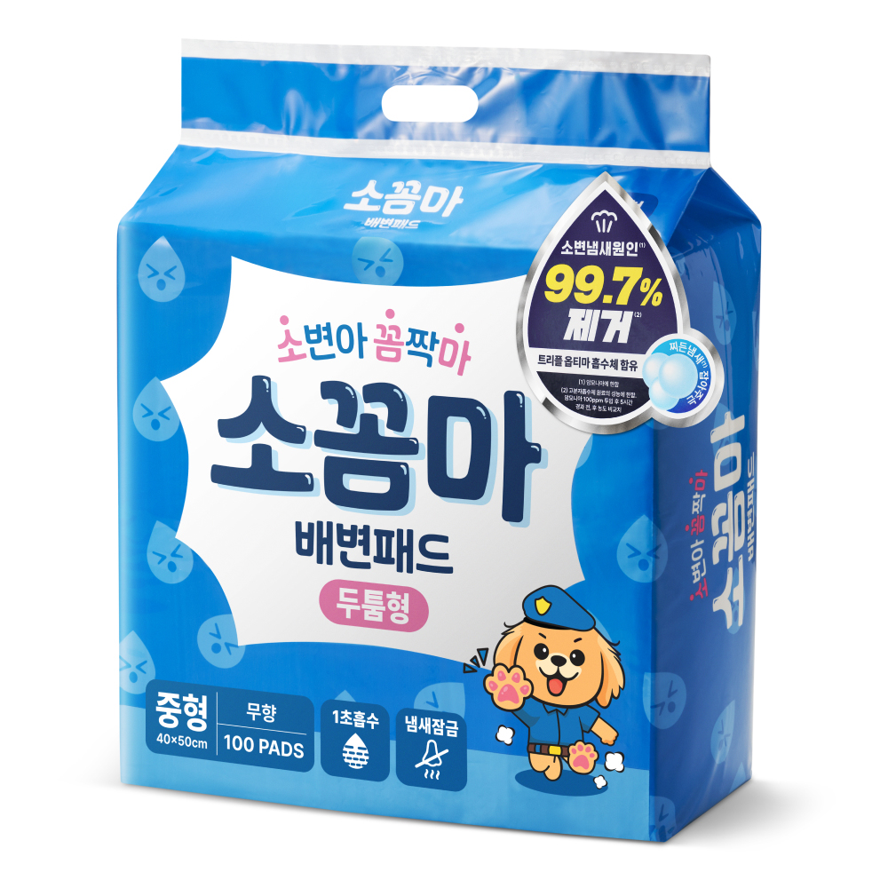 소꼼마 소변아 꼼짝마 1초흡수 두툼형 강아지 배변패드 무향, 100개입, 1개 18,800원