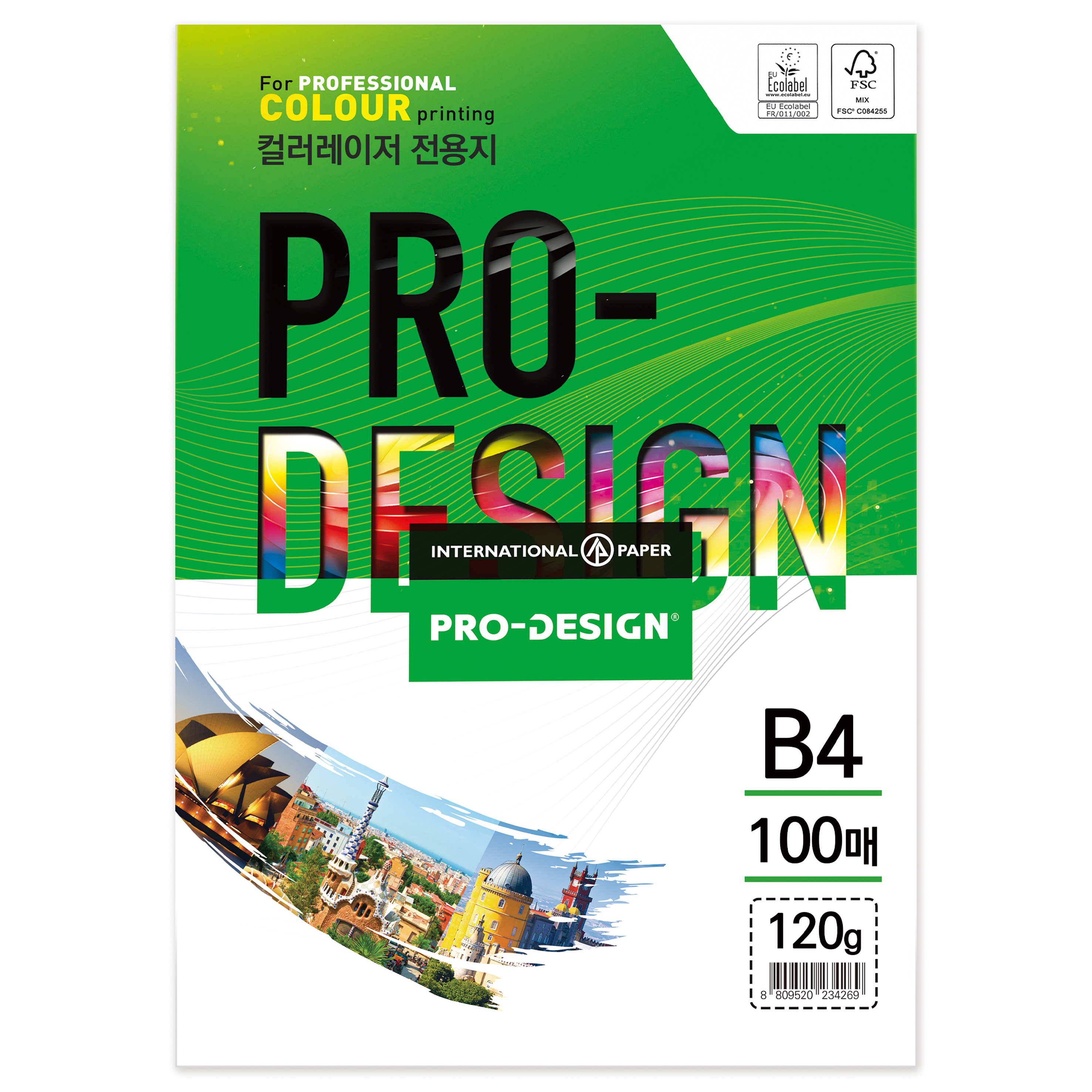 ProDesign 칼라 전용지 120g, B4, 100개 16,750원