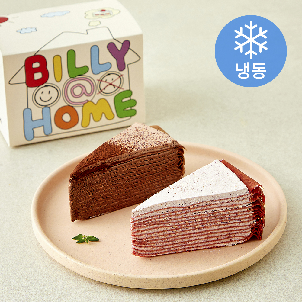 빌리엔젤 초코&딸기 크레이프 조각케이크(냉동), 110g, 1개 5,980원