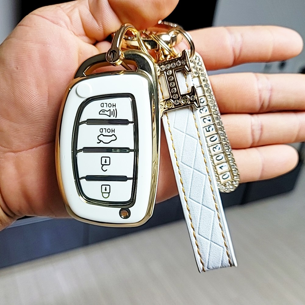 포스워백 현대 4버튼 캐스퍼 아반떼 AD MD 아이오닉 LF쏘나타 뉴투싼ix 올뉴투싼 뉴라이즈 신형i40 호환 스마트키 TPU 키케이스 키링 키홀더 11,800원