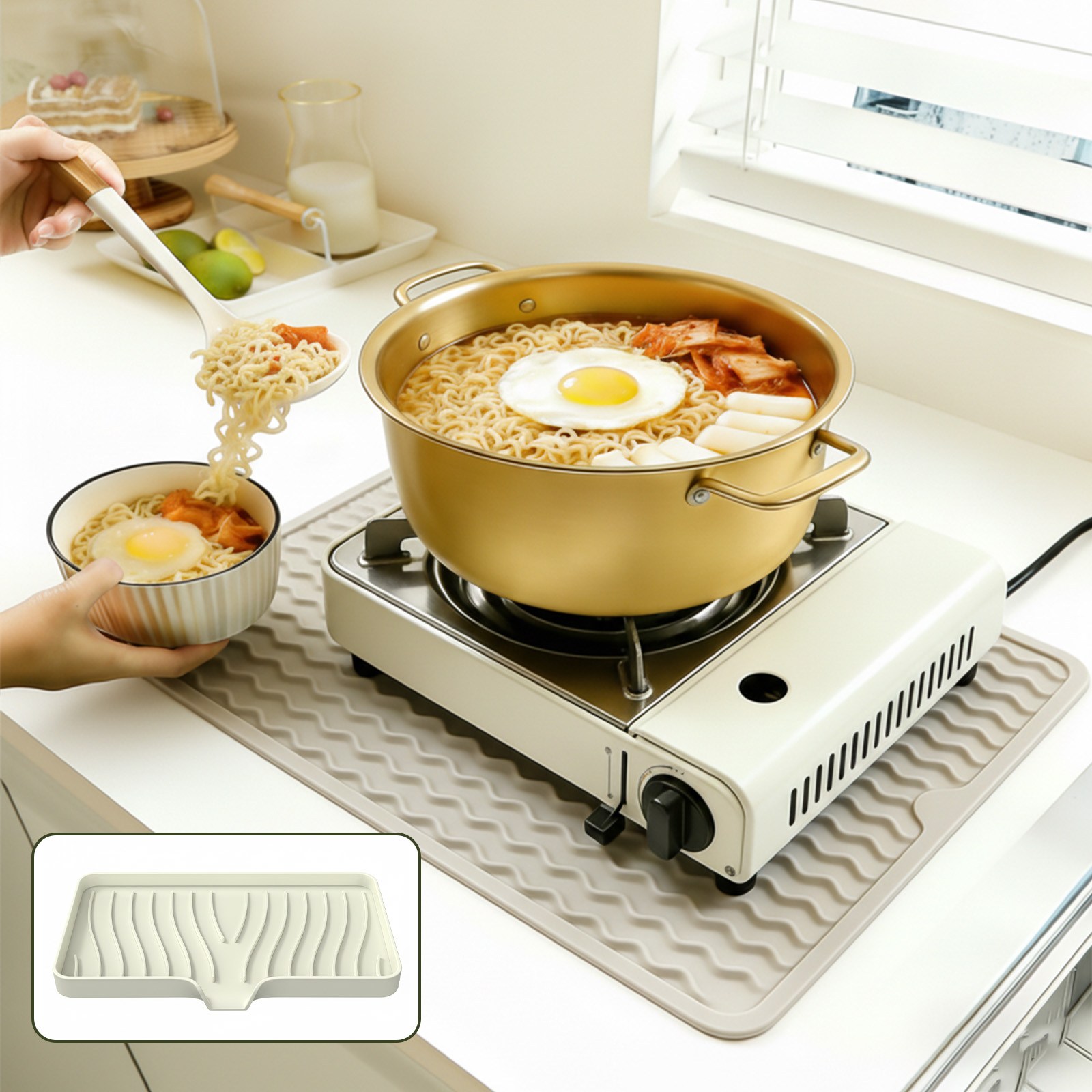 Soolink 실리콘 인덕션 매트 에어프라이어 받침대 주방 싱크대 보호 8,010원