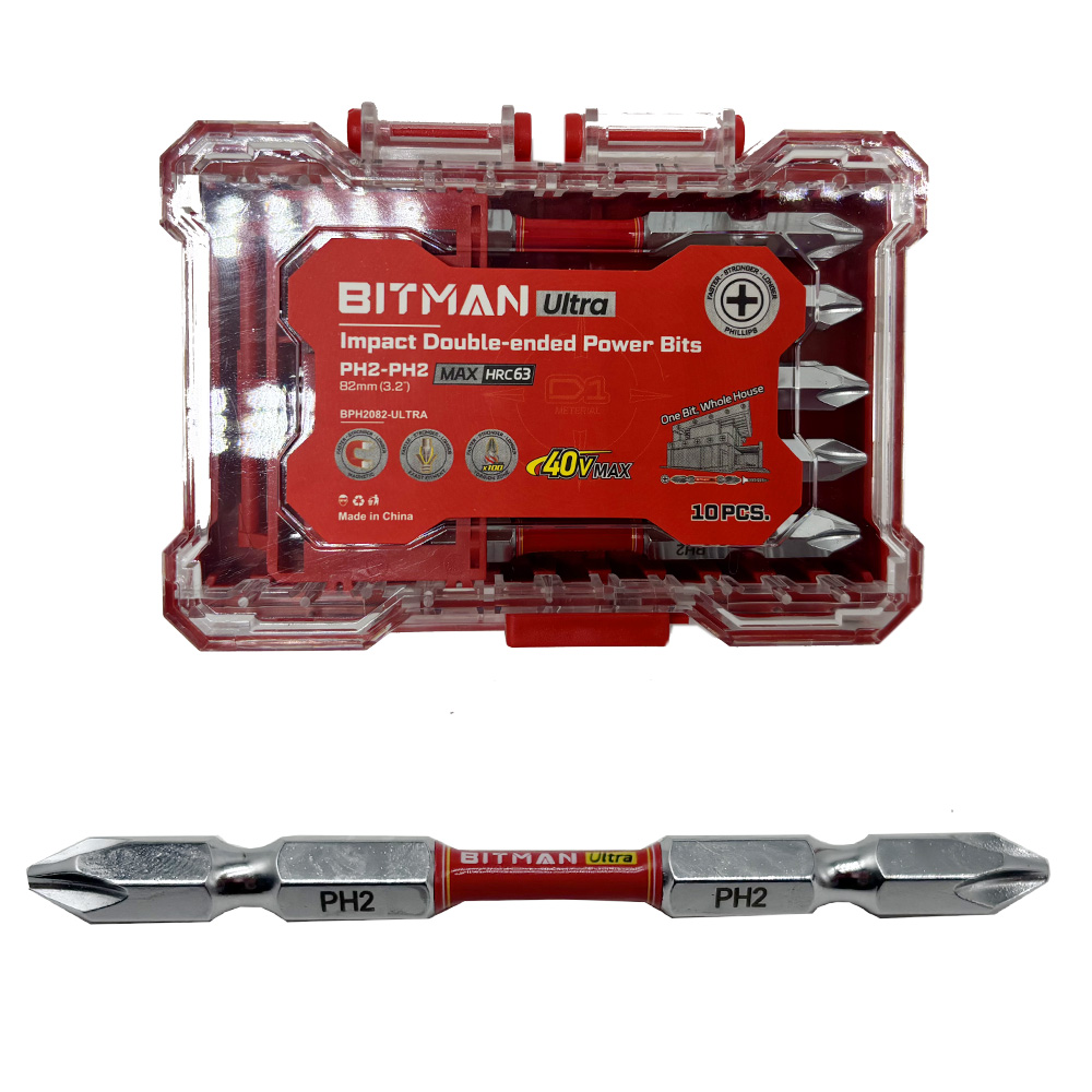 비트맨 울트라 토션 비트 낱개 1개PH2 임팩 자석 비트날 양날 드라이버, 1개 1,650원