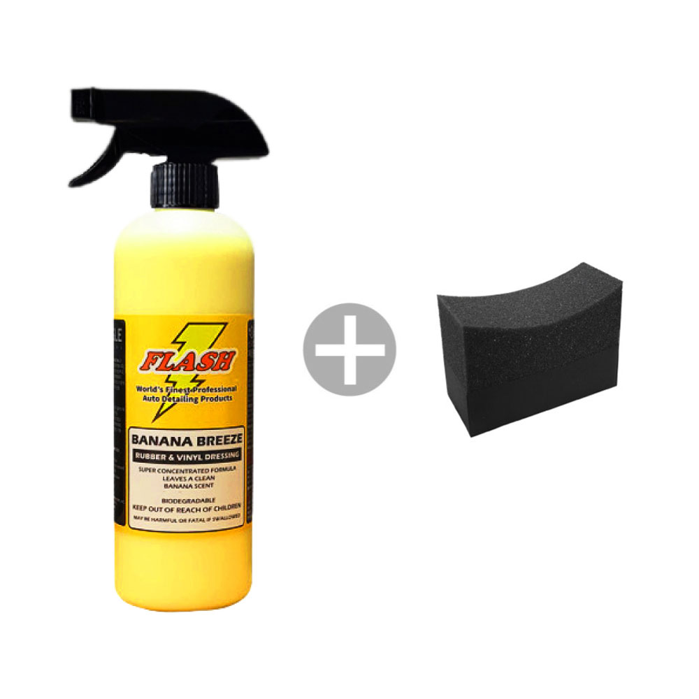 플래시왁스 바나나브리즈 500ml 타이어 코팅 광택제 어플 세트 20,500원