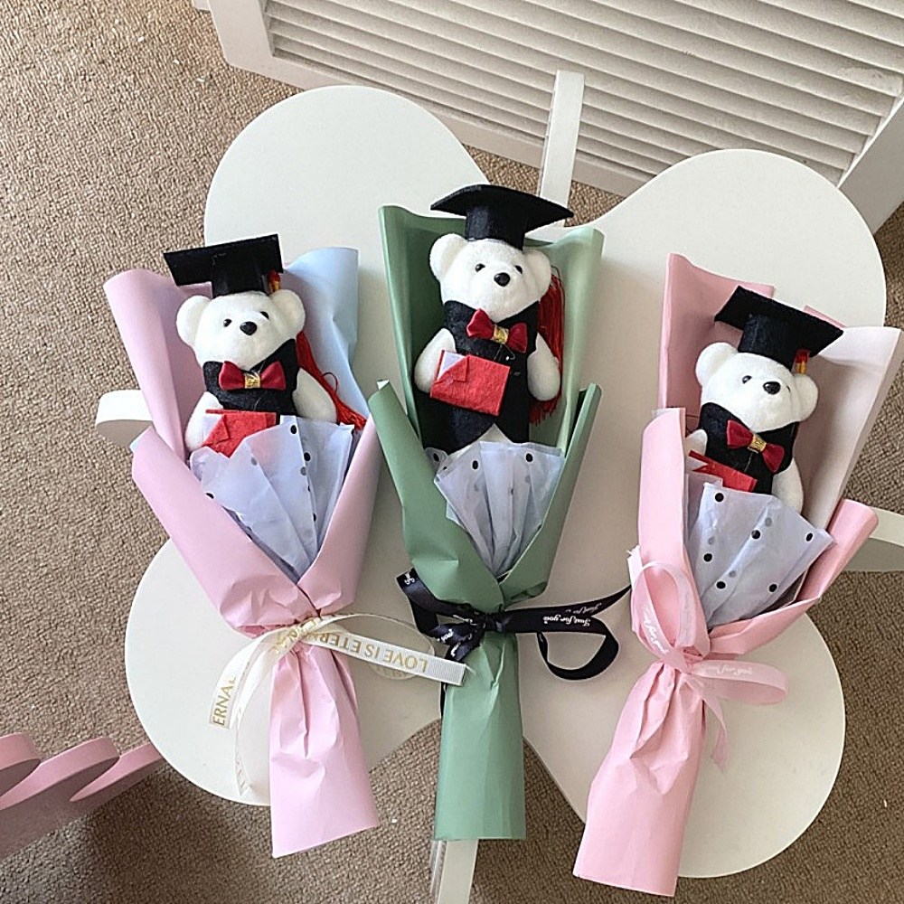별도표기 졸업식 꽃다발 장식 학사모 곰인형 1,800원