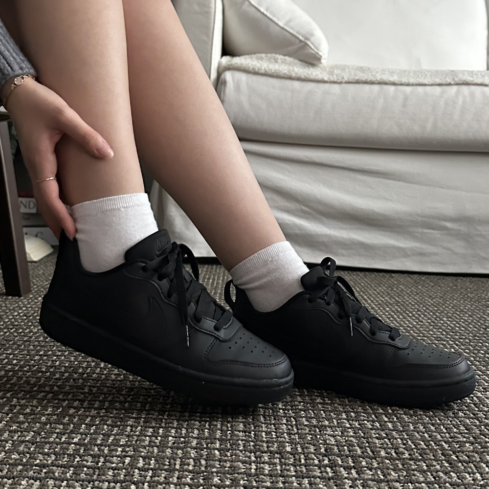 나이키 주니어 코트버로우 225~250 패션 운동화 올블랙 리크래프트 발편한 키즈 여성 스니커즈 데일리 학생 신발 [국내매장판/AS가능] 71,000원