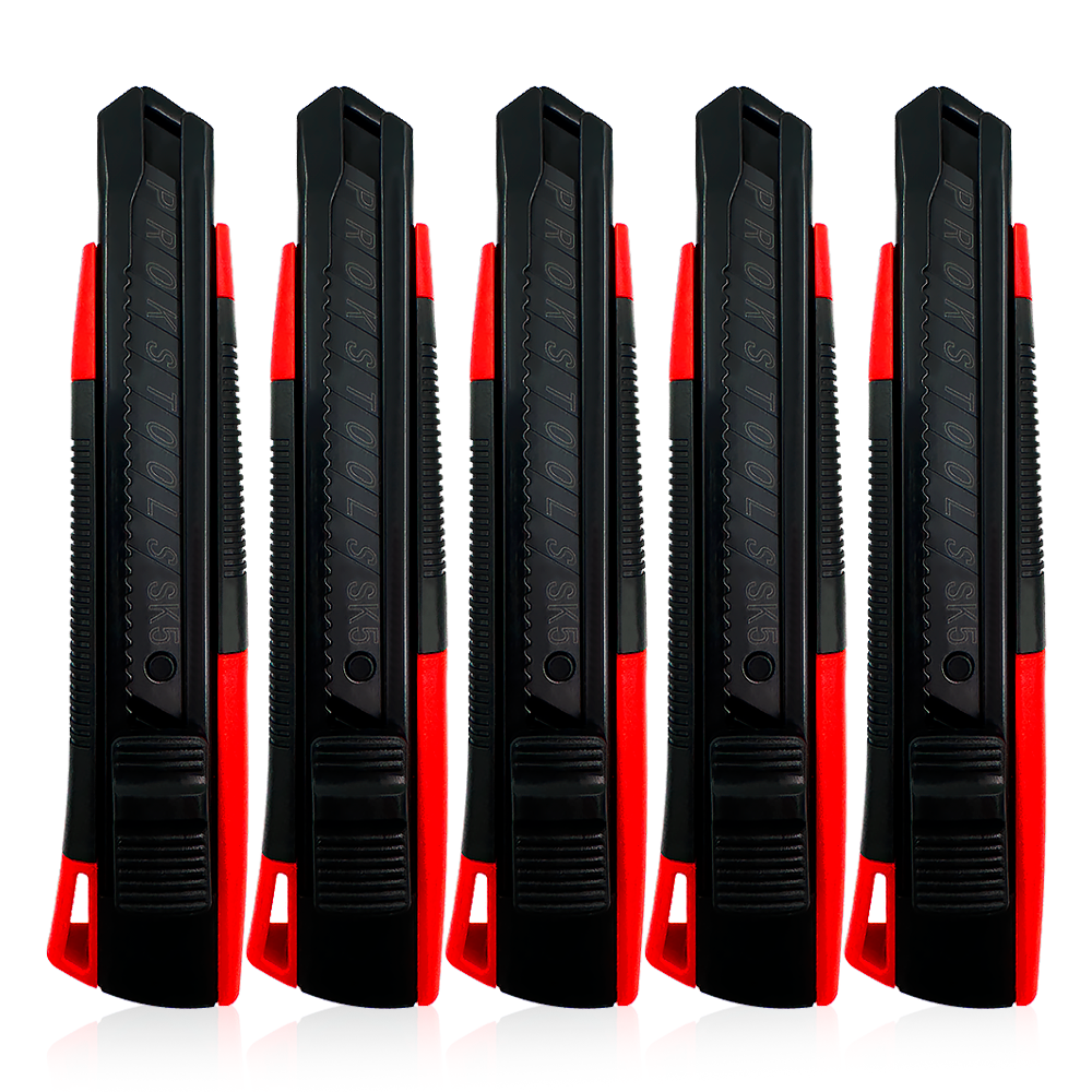 솔리드 커터칼 18MM 오토락 안전 택배칼 컷터칼 박스칼 사무용 장판 미니 공업용 5P, 1세트 11,000원