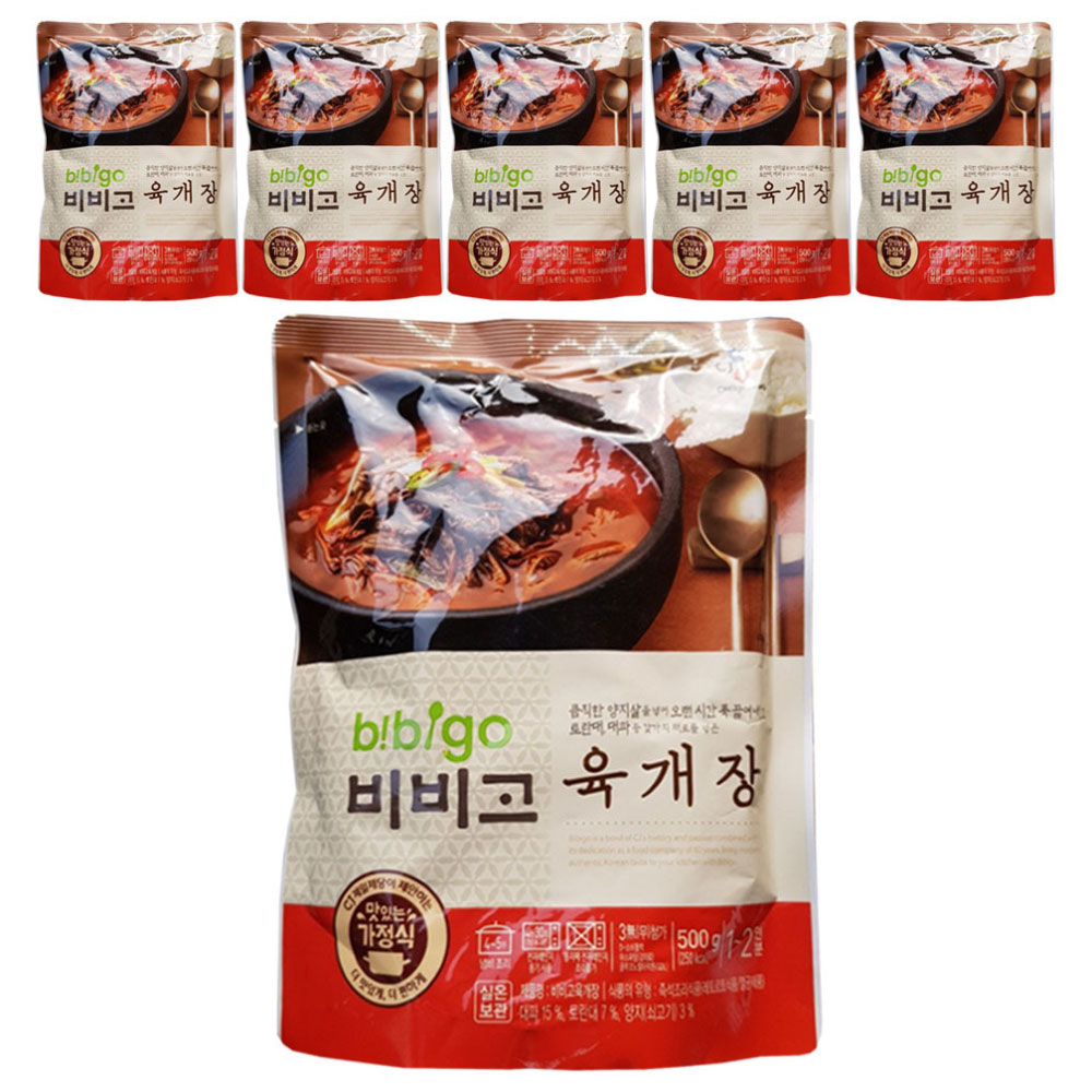 비비고 육개장, 500g, 6개 16,680원