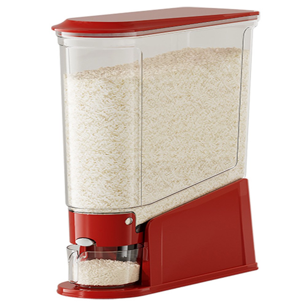YEAAYE 틈새형 원터치 쌀통, 1개, 레드 13,990원