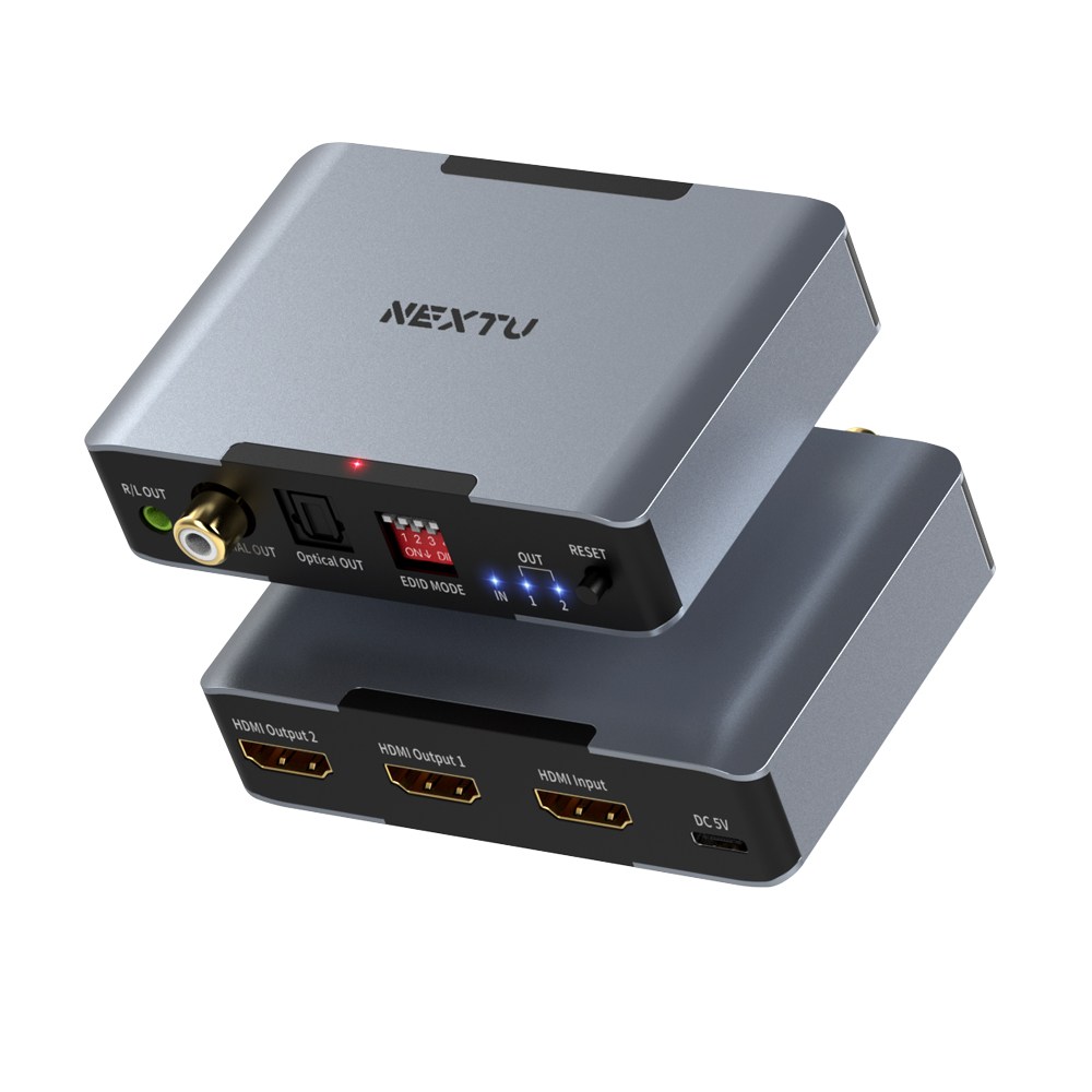 8332SP8K60 	 부이우 1대2 8K 모니터 HDMI 분배기 오디오 분리 다운스케일 32,700원