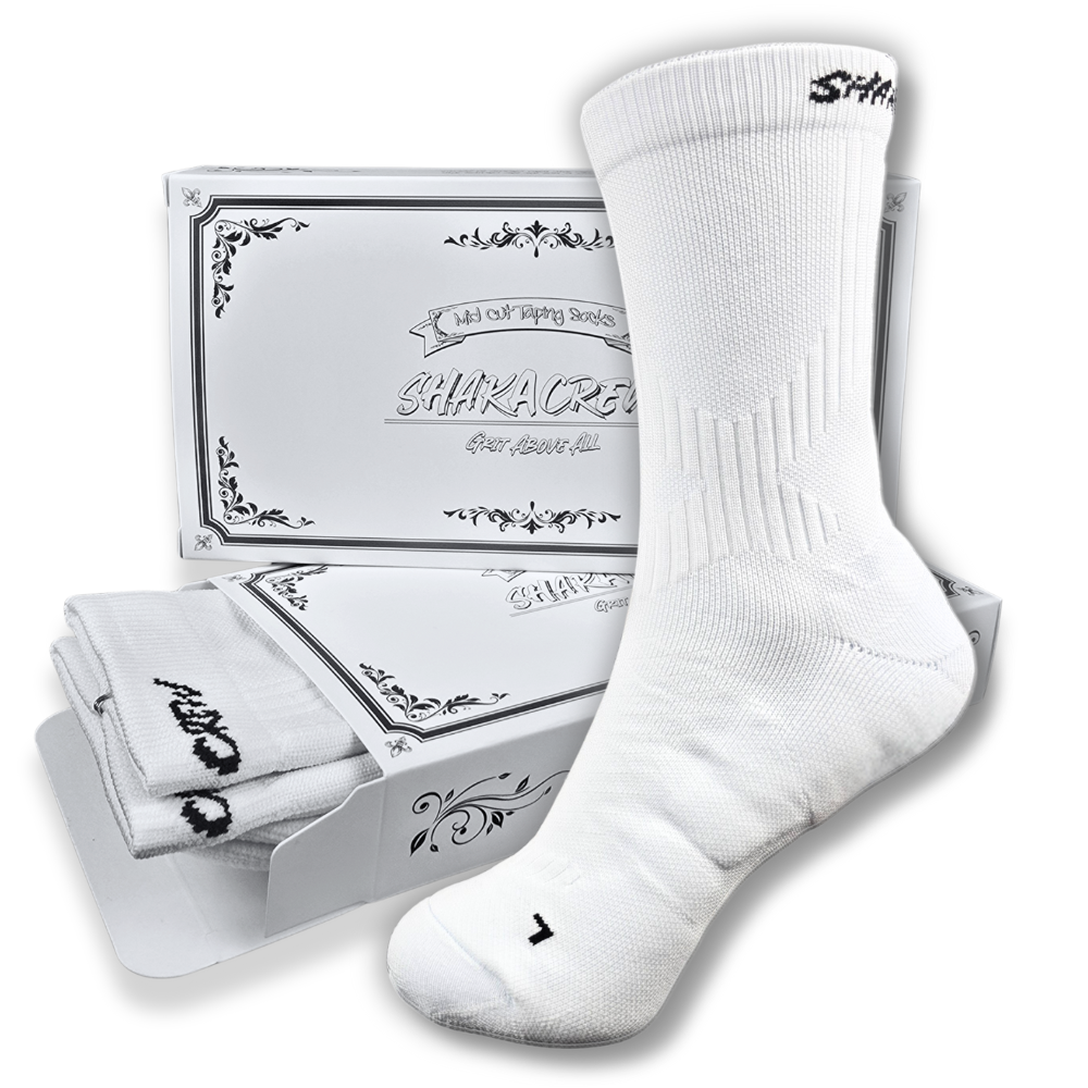 샤카크루 미드컷 테이핑 삭스 러닝양말 쿠션 스포츠 양말, 1개 4,910원