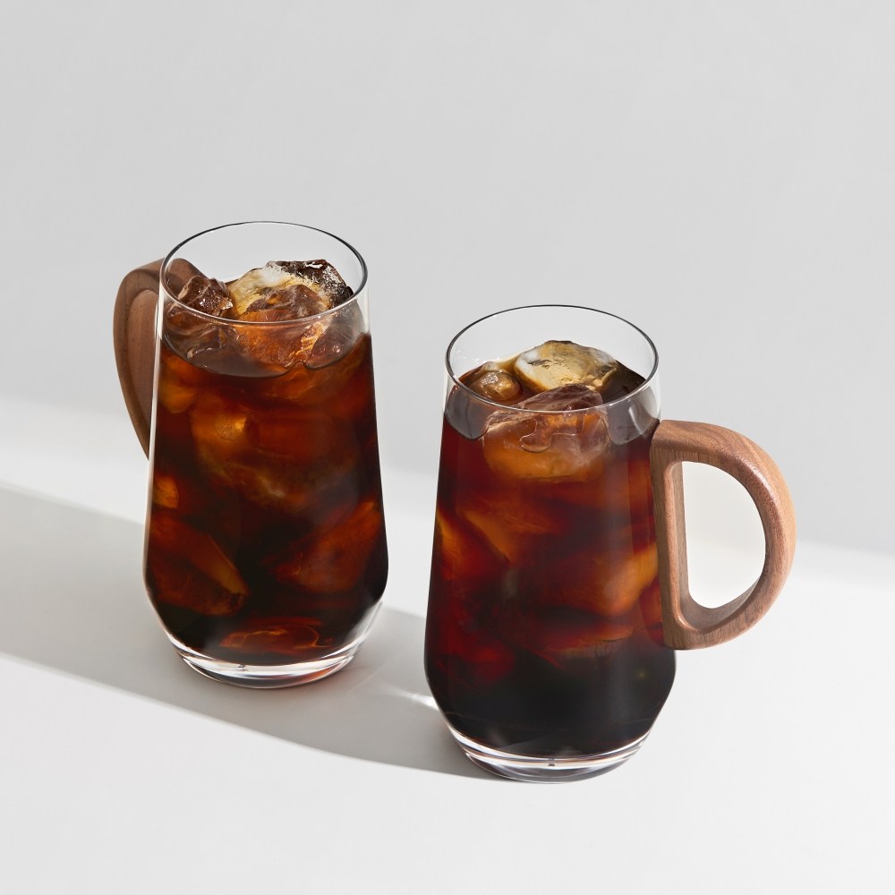 카빈스 프리미엄 롱 우드 핸들 유리컵 500ml 17,400원