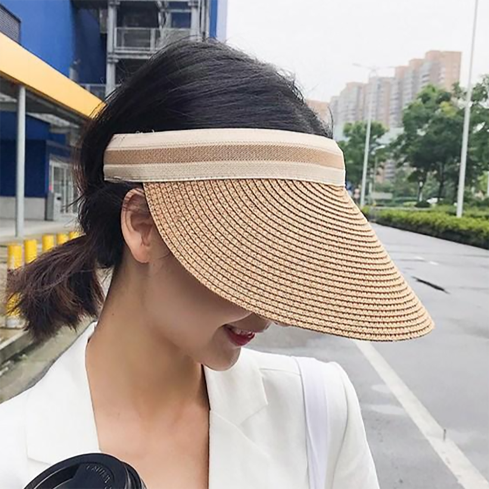 해피제이 여성용 자외선 차단 밀짚 썬캡 29,000원