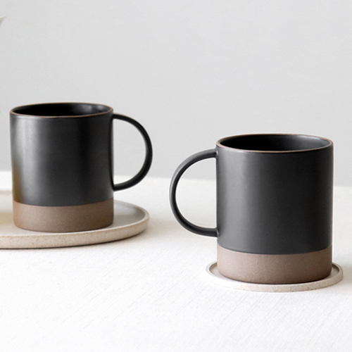 카모메키친 오릇 투톤 머그잔 쇼트 380ml, 차콜, 2개 12,460원