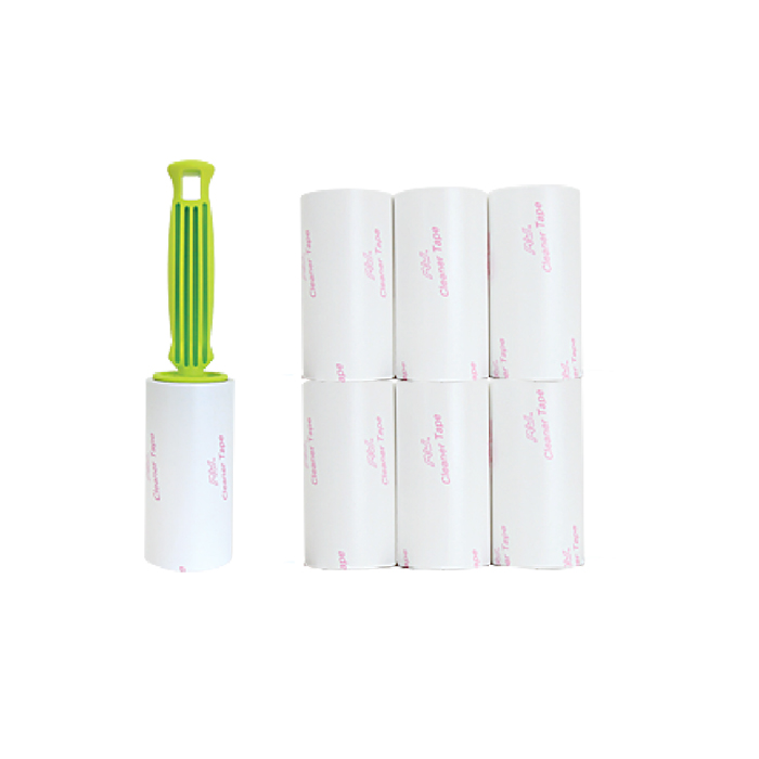 리빙베리 털돌이 테이프 크리너 일자 핸들 본품 + 리필 7개 12,380원