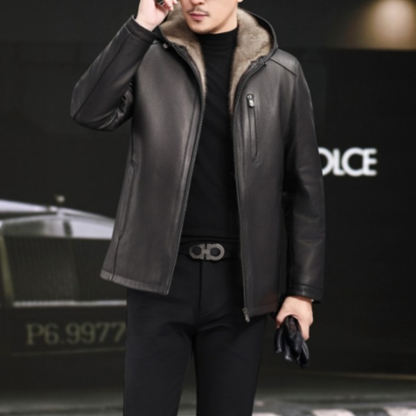 가죽점퍼 밍크 남성 바이크 레더 가을 재킷 캐주얼 블루종 겨울 퍼 남자 오토바이 라이더 무스탕 2,490,200원