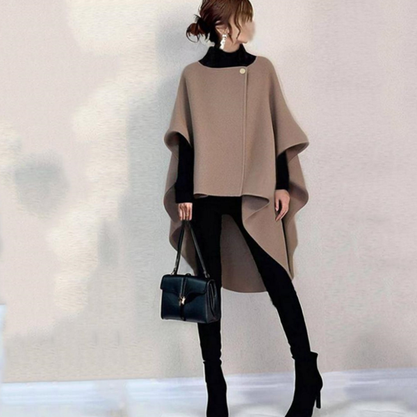 여성 판초 재킷 망토 언발란스 빅사이즈 여성 숄 재킷 루즈핏 데일리 아우터 하객룩 라운드 베이직 간절기 37,990원