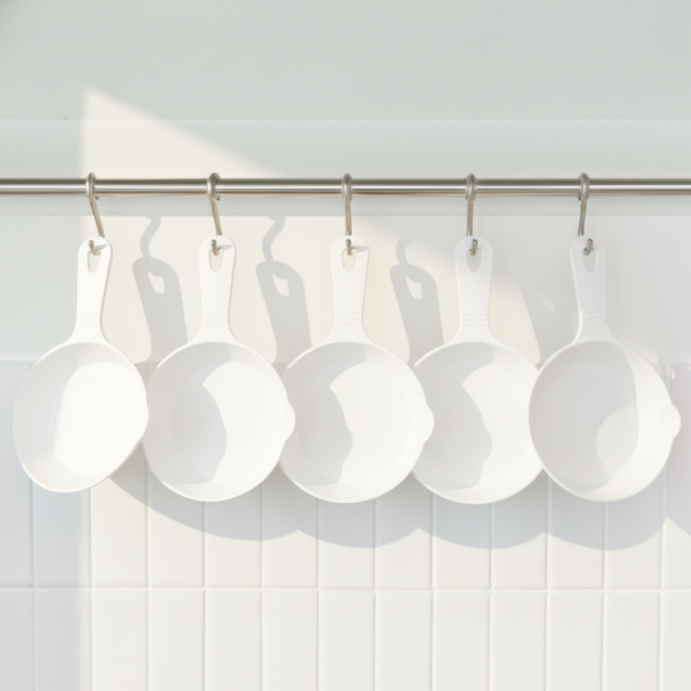 리빙메이트 국산 먹방 손잡이 앞접시, 5개, 앞접시 5p, 화이트 7,050원