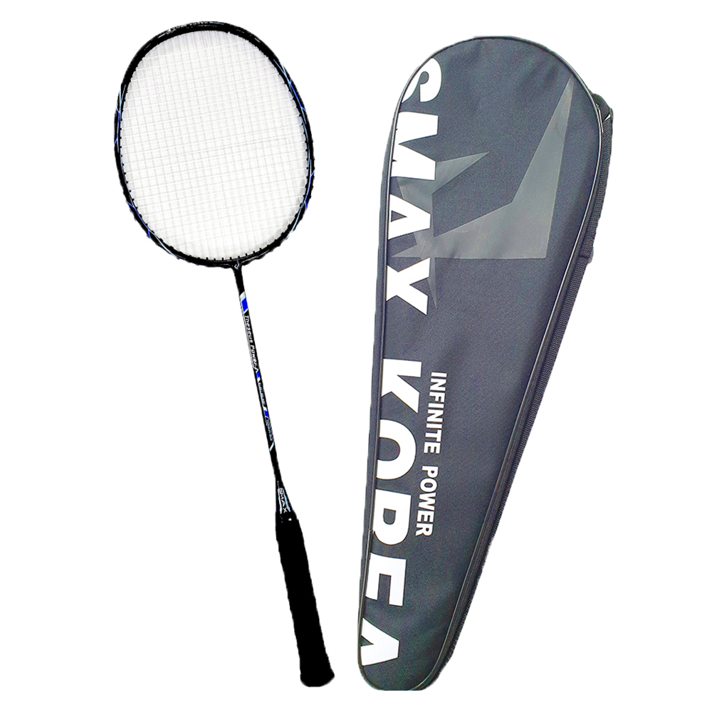 스맥스코리아 풀카본 초경량 배드민턴 라켓 68g, 테세우스 블랙, 1개 38,250원