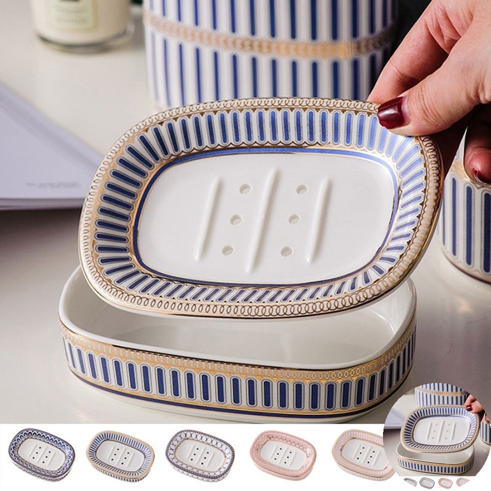 세라믹 비누 받침대 거치대 트레이 욕실 비누홀더 락 도자기 케이스 호텔 복유럽 고급 비누 받침대 트레이 dew+31847VZ 17,800원