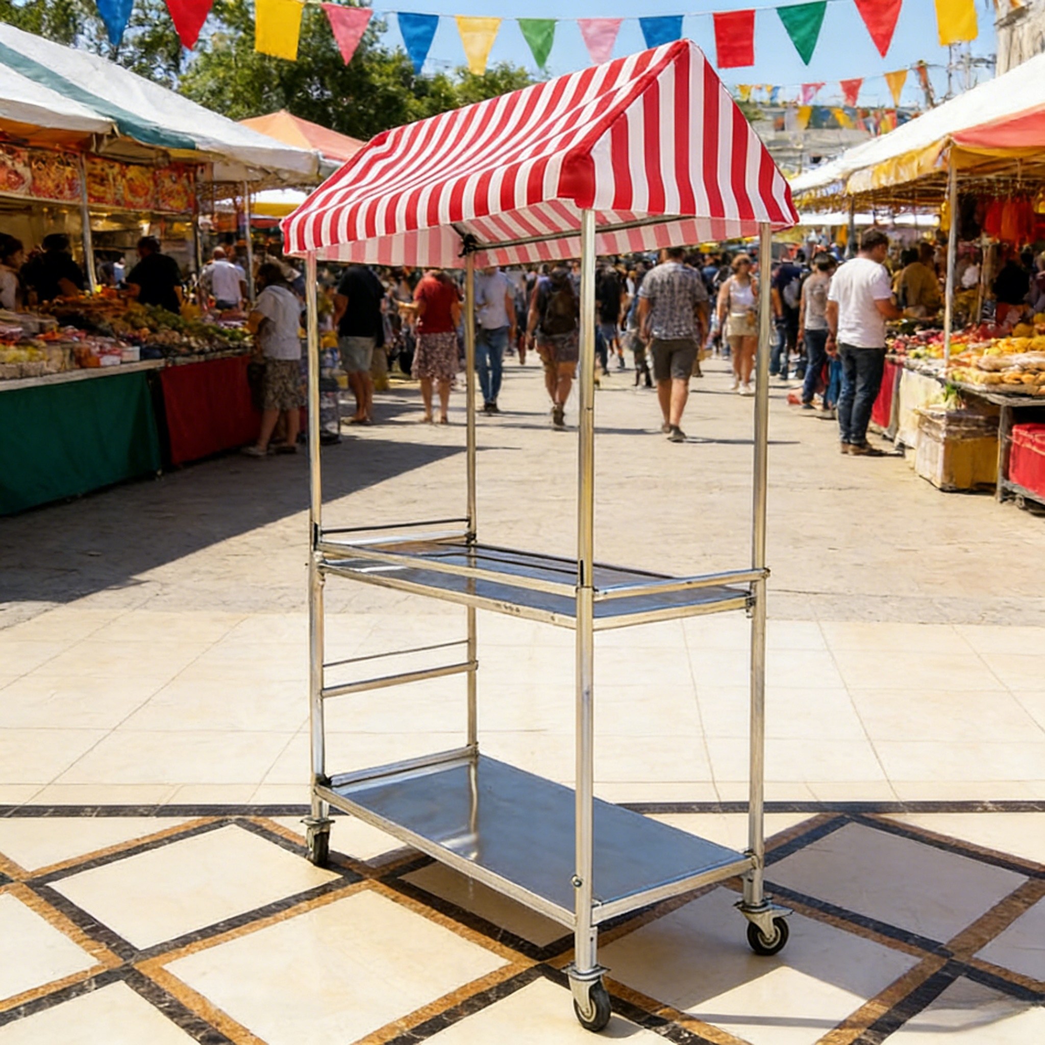 가판대 좌판대 간이매대 플리마켓매대 600MM*1200MM, 1개, 붉은색 219,000원