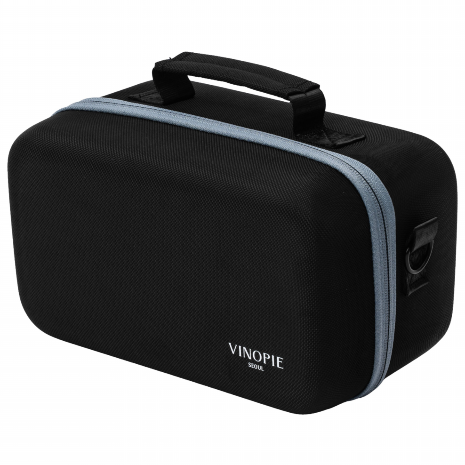 비노파이 2P 우븐 하드쉘 스템리스 리델 오 와인잔 케이스 / 와인잔 보호 휴대용 가방 캐리어 트래블백, 1개, 페일블루 54,900원