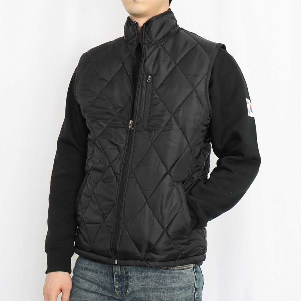 발열 기모 깔깔이 방한 조끼 검정 브이넥 겨울 누빔 내피 남녀공용 17,800원