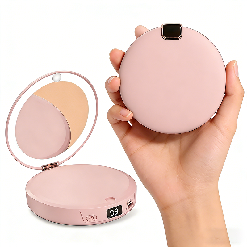 Surkat 미니 3in1 휴대용 여행용 C타입 충전식 거울 보조배터리 손난로 9,900원