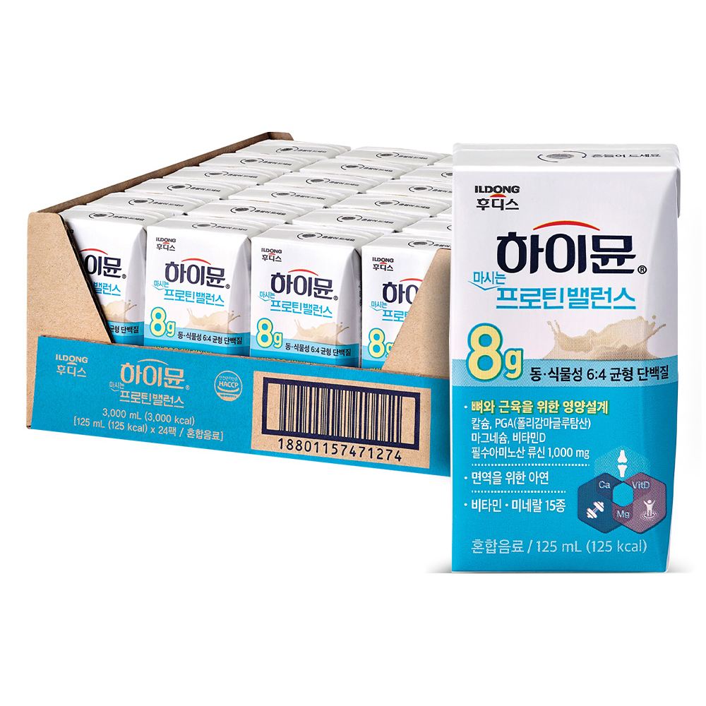 하이뮨 마시는 프로틴 밸런스 음료, 125ml, 24개 21,000원