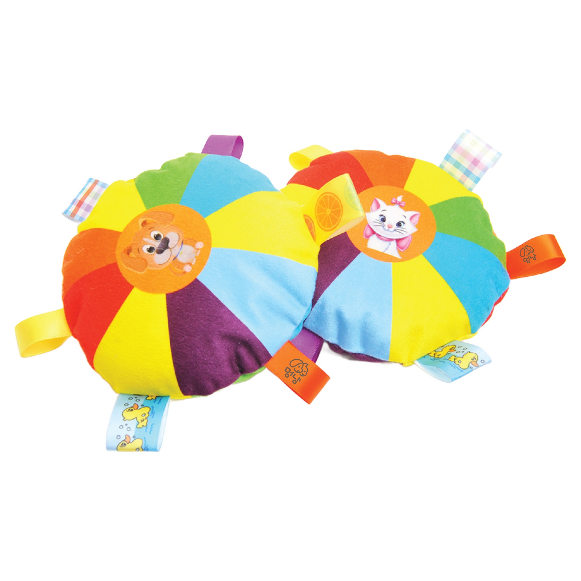 멍냥 반려동물 무지개 프리스비 방울소리 장난감 2종 세트, 혼합색상, 1세트 6,900원