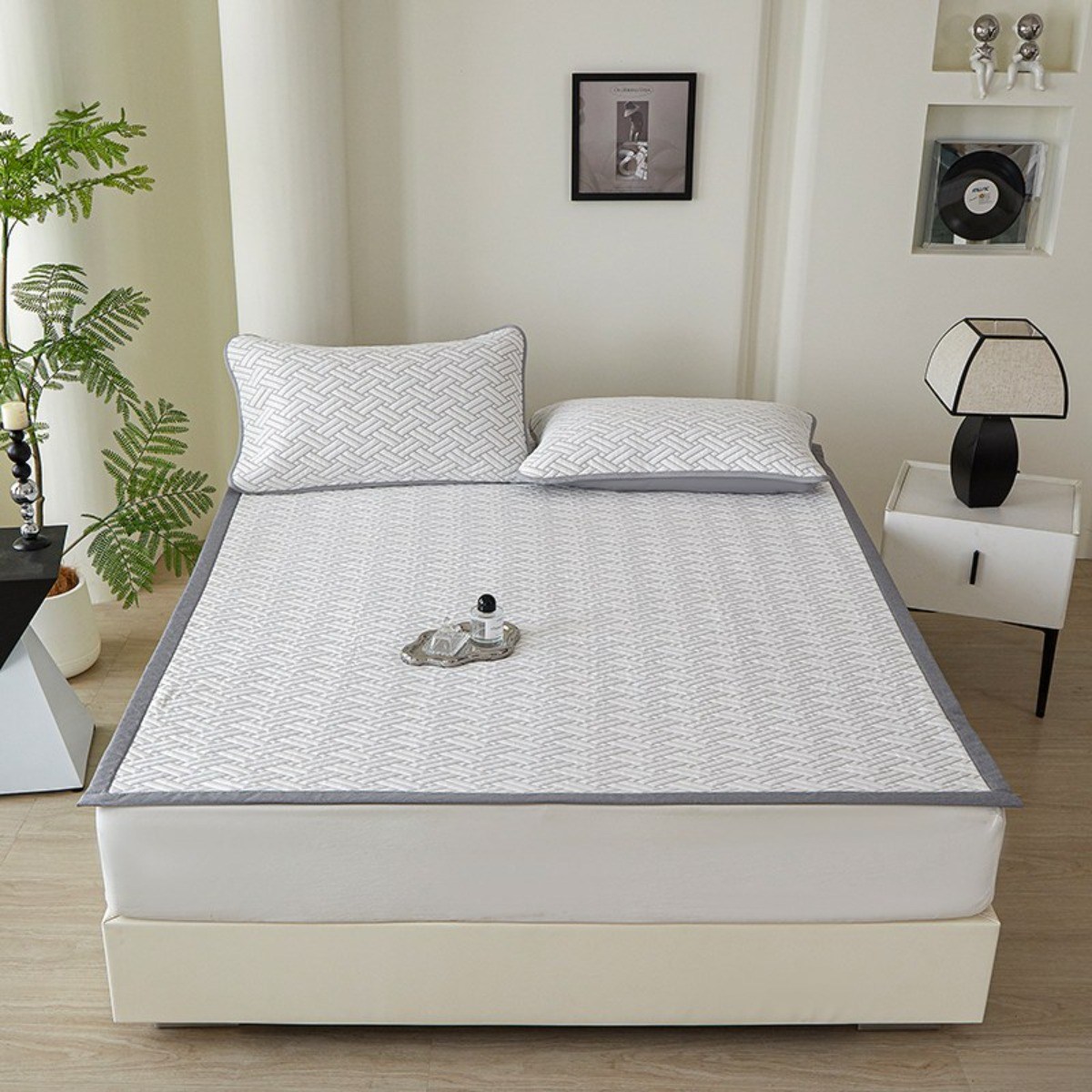 [한정특가] Cozy Aura 파워쿨링 냉감 침대 패드 쿨매트 고정밴드형 KC인증 48,600원