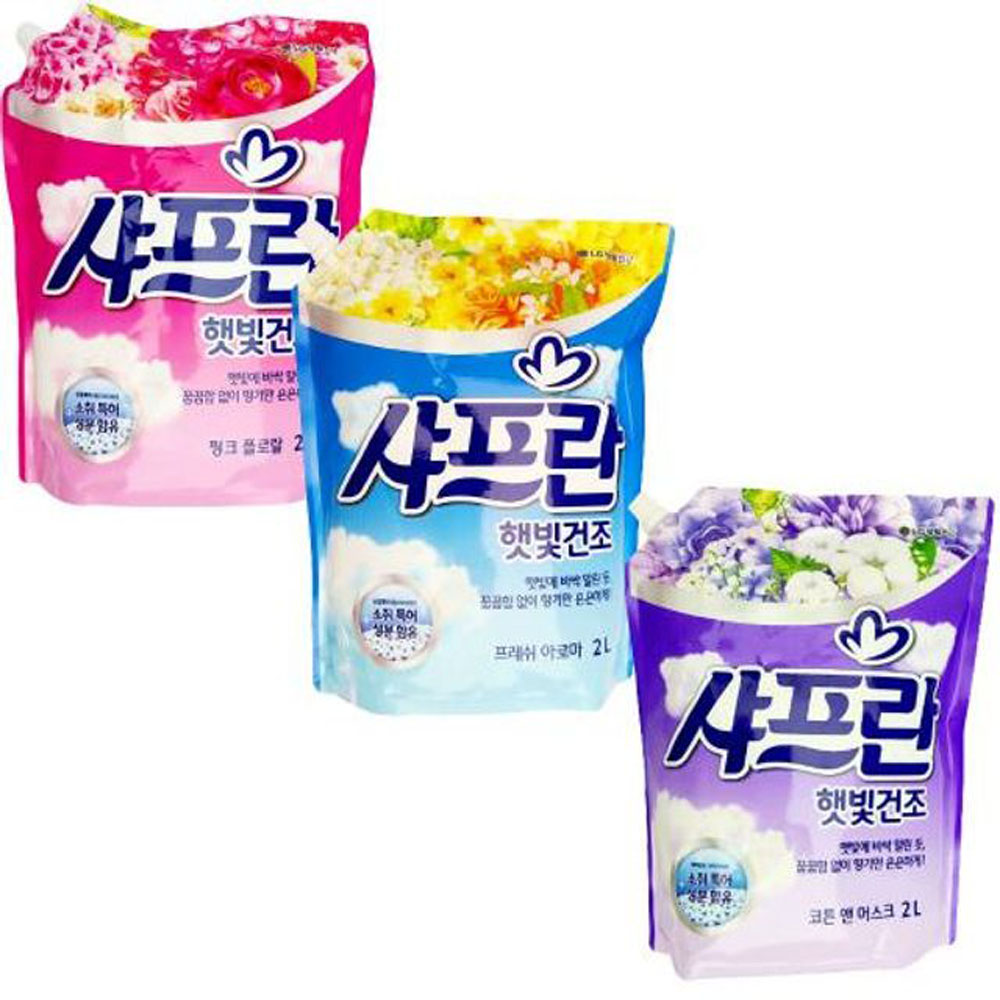 샤프란 햇빛건조 섬유유연제 식물유래 팜오일 2L 3,730원