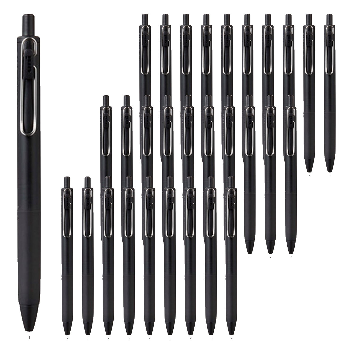 유니볼원 중성 잉크펜 0.5mm, 블랙배럴, 30개 26,150원