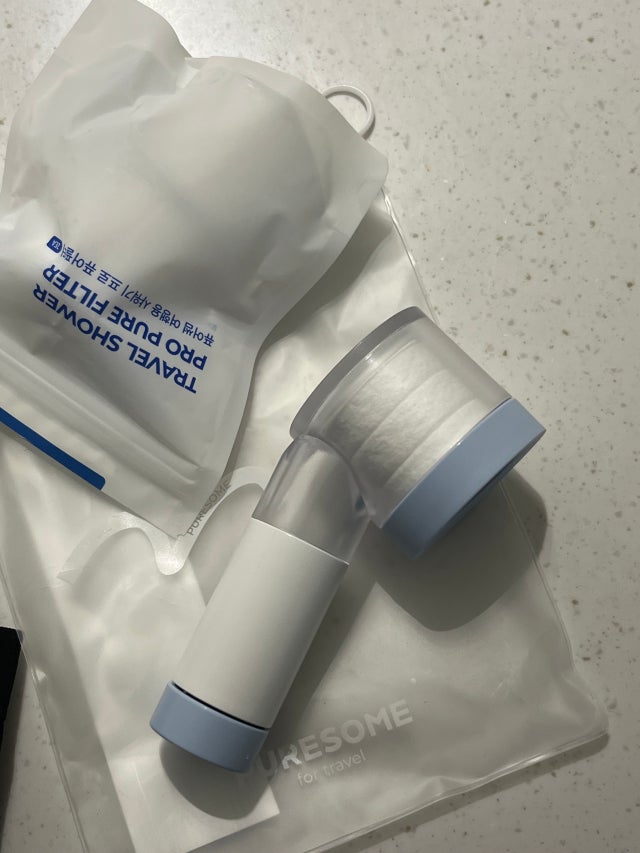 바디럽 퓨어썸 여행용 미니 필터 샤워기+베이직 퓨어필터 1박스 SET 34,300원