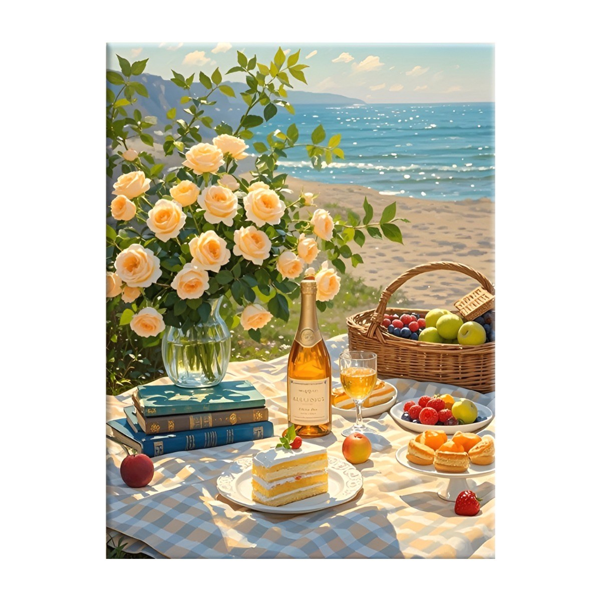 포디움 DIY 명화그리기 유화그리기 세트, 햇살아래 피크닉, 1개 16,900원