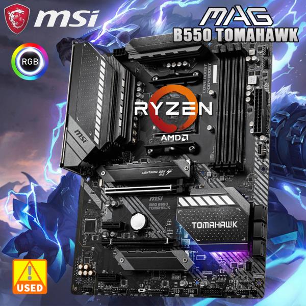 MSI MAG B550 TOMAHAWK 게이밍 마더보드, AMD AM4, DDR4, PCIe 4.0, SATA 6 Gb/s, M.2, USB 3.2 Gen 2, HDM 211,100원