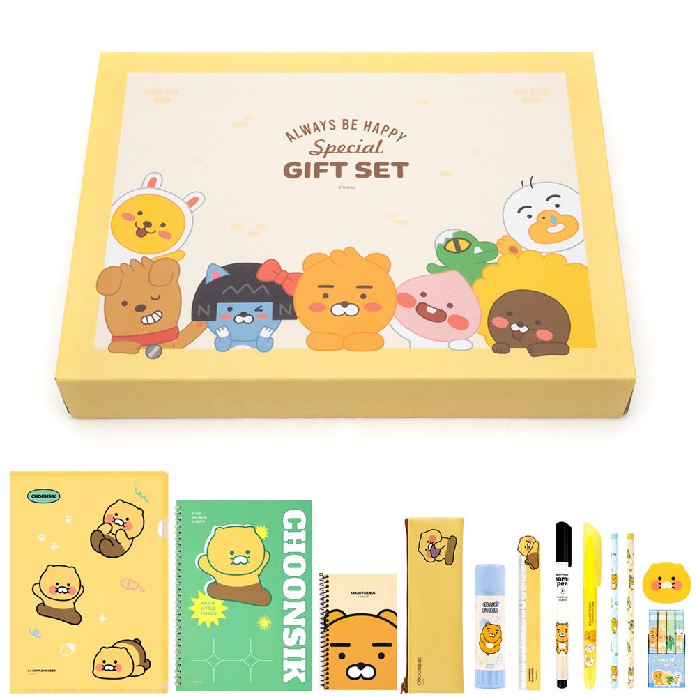 [카카오프렌즈 알찬 문구세트1] 문구류 학용품세트 단체선물 어린이날구디백 카카오문구세트 문구팬시 초등학생학용품 웰컴키트 초등학생단체선물 초등문구세트 어린이문구세트 13,900원