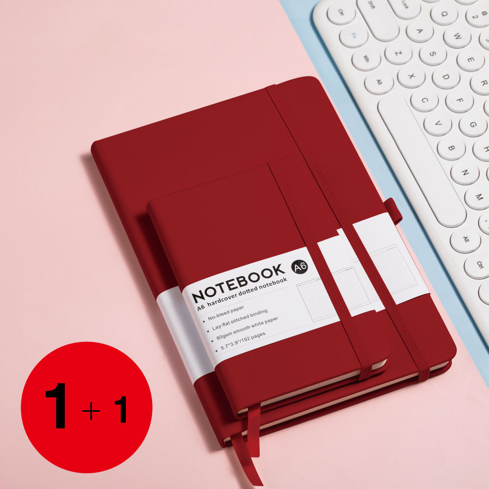 (1+1) 캘리스터 A5 하드커버 스트랩 양장다이어리 + A6 포켓노트 만년다이어리 10가지 색상, (1+1) 레드 12,000원