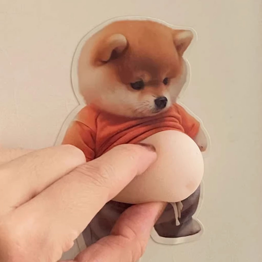 시바견 뱃살 차량 인테리어 문콕 방지 충돌 패드 스티커 강아지 귀여운 배나온 실리콘 말랑이 도어 가드 범퍼 패드 쿠션형 2,990원