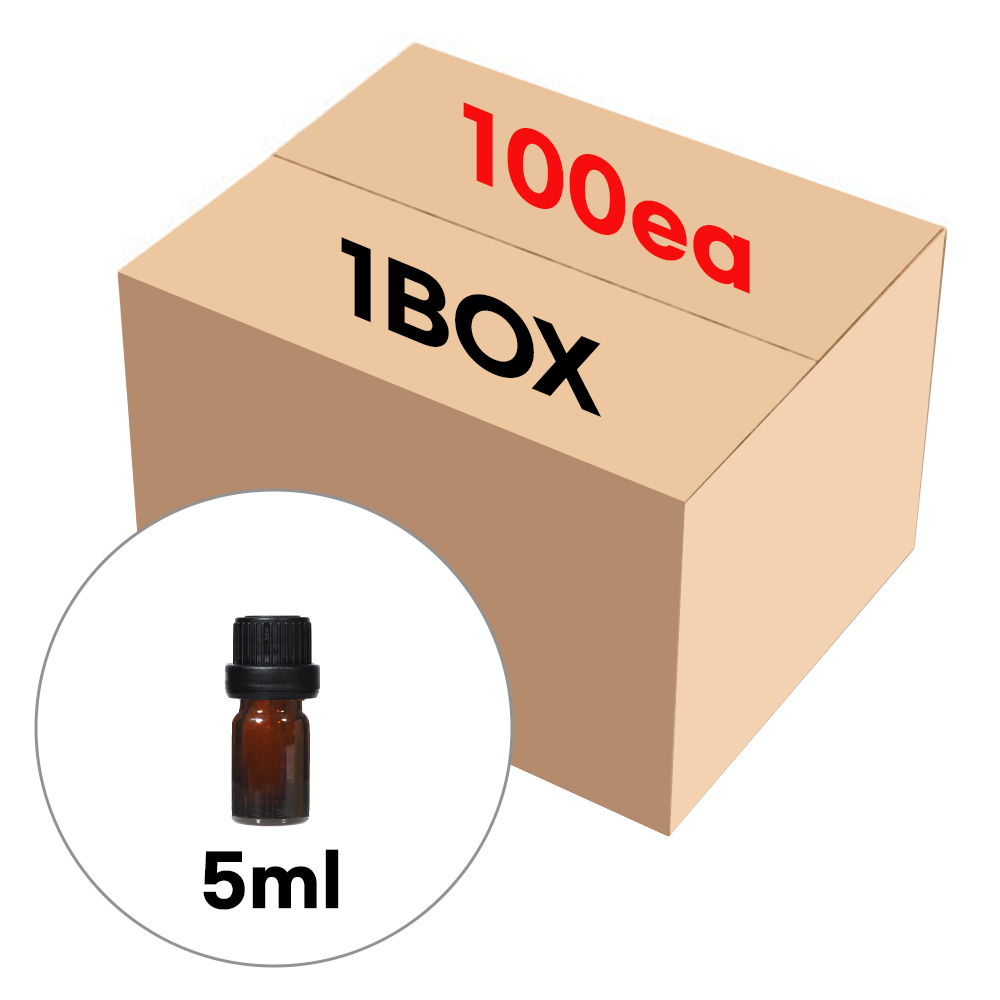 향수용기 드롭공병 브라운 블랙 뚜껑 잠금캡 5ml (1BOX 100개) 28,500원