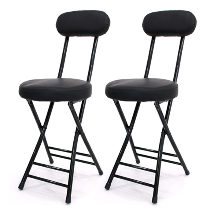 마켓플랜 심플 원형 쿠션 접이식 의자 33,800원